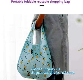 Factory Direct eco foldable fashion promotional polyester shopping bag,Eco-friendly Cheap Durable Foldable reusable poly supplier