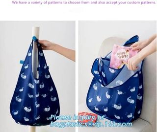 Factory Direct eco foldable fashion promotional polyester shopping bag,Eco-friendly Cheap Durable Foldable reusable poly supplier