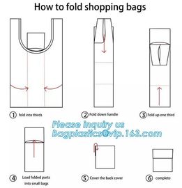 Nylon Supermarket Folding Reusable Shopping Bags Grocery Tote Foldable Ripstop Polyester Shopping Bag BAGPLASTICS PACKAG supplier