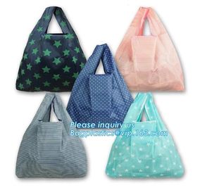 factory custom reusable 190t folding ball shaped foldable grocery nylon polyester shopping bag polyester bag promotion c supplier