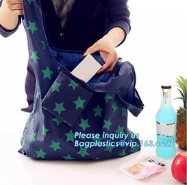 reusable polyester foldable shopping bag pattern eco fruit shape zipper foldable tote bag,production polyester polyester supplier