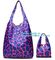 Custom good quality smart portable polyester reusable folding shopping bag，210T polyester drawstring bag/drawstring back supplier