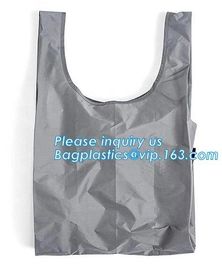 Supermarket polyester foldable non-woven bags fabric grocery shopping bag with different colors,Eco Friendly Polyester L supplier