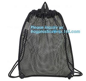 drawstring backpack kids mesh backpack manufacturer mesh net gift backpack,polyester drawstring outdoor cycling backpack supplier