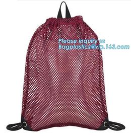 drawstring backpack kids mesh backpack manufacturer mesh net gift backpack,polyester drawstring outdoor cycling backpack supplier