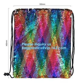 Shining Sequin Backpack Back Pack,Glitter Drawstring Backpack Bling Shining Bag Shoulder Bag Sequin Backpack, bagplastic supplier