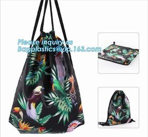 Recycled foldable polyester bag,Custom logo printed basketball backpack 210D polyester printing drawstring bag bagease supplier