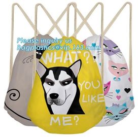 Custom Laundry Polyester Waterproof Drawstring Cosmetic Bag,custom long handle polyester supermarket shopping bag pack supplier
