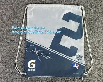 Custom Laundry Polyester Waterproof Drawstring Cosmetic Bag,custom long handle polyester supermarket shopping bag pack supplier