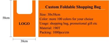 polyester Portable Foldable Shopping Bag plastic Strapping Box Roll Up bag with factory price,210D polyester shopping foldab supplier