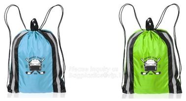 promotional Gym drawstring backpack tip quality polyester, backpack,sport resistant backpack bag,string closure shoe bag supplier