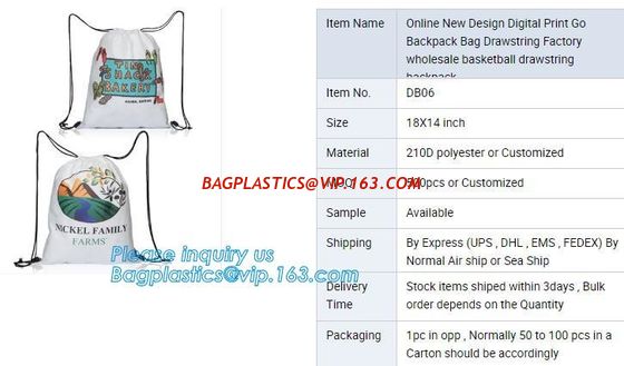 heat transfer logo printing waterproof drawstring bags,polyester tote bag,reusable polyester bags,polyester tote bag bla supplier