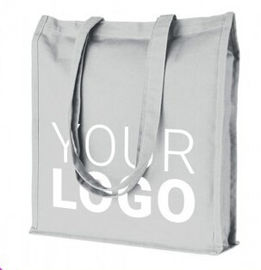 Handle promotional plain white cotton tote bag with custom logo cotton fabric bag,Hot Custom Logo Printed Cotton Canvas supplier