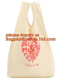 Custom logo cheap creamy white canvas cotton recycle bag, Wholesale nature recycled shopping cotton bag bagease plastics supplier