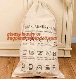 Custom printed nylon canvas biodegradable baby 100% organic cotton laundry bag,large cotton drawstring laundry bag pack supplier