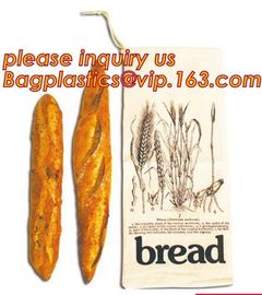 Fashion Logo Printed Cotton Bread Bag,quality eco 100% cotton bread bag,cotton flannel bread bag drawstring,bakery food supplier