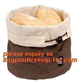 Fashion Logo Printed Cotton Bread Bag,quality eco 100% cotton bread bag,cotton flannel bread bag drawstring,bakery food supplier