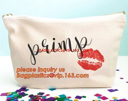 Small packing Use small cotton canvas make up bag,Custom Factory design personalized organic cotton make up bag bagease supplier