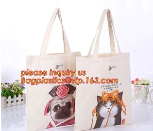 Handle Bag 100% Cotton Shoulder Bag,New design cheap printed shopping black tote bag cotton canvas handle with price supplier