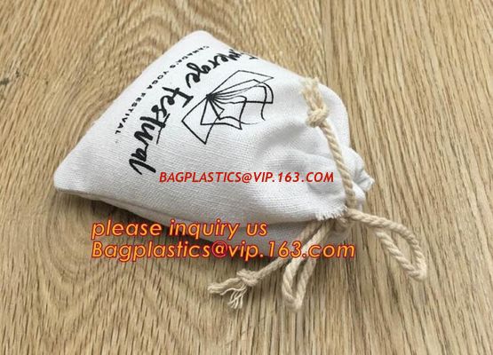 Shopping Cotton Drawstring Bag For Packaging,Eco-friendly quality custom jute and cotton line drawstring bags small musl supplier