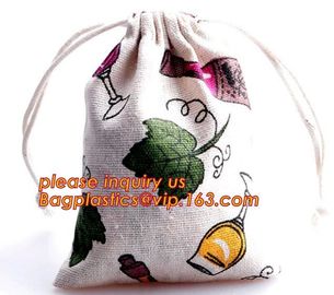 Small Boutiques Packaging Christmas Canvas Cotton Drawstring Bag For Gift,Market String Net Bag Kitchen Fruits Vegetable supplier