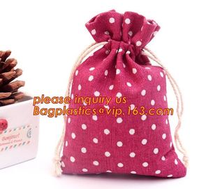 Small Boutiques Packaging Christmas Canvas Cotton Drawstring Bag For Gift,Market String Net Bag Kitchen Fruits Vegetable supplier