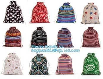 Promotional cheap wholesale Custom organic cotton canvas drawstring bag,world map printed small cotton drawstring bag supplier