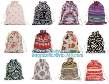 Promotional cheap wholesale Custom organic cotton canvas drawstring bag,world map printed small cotton drawstring bag supplier