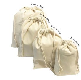custom design fashion eco-friendly organic cotton canvas drawstring bag,High Quality Customized Cotton Muslin Drawstring supplier