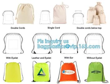 custom design fashion eco-friendly organic cotton canvas drawstring bag,High Quality Customized Cotton Muslin Drawstring supplier