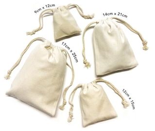 custom design fashion eco-friendly organic cotton canvas drawstring bag,High Quality Customized Cotton Muslin Drawstring supplier