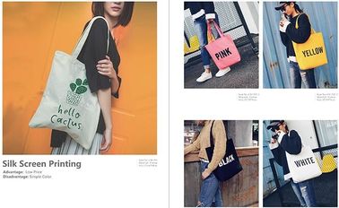 Custom Printed Cartoon Rope Handle Bag Cotton Canvas Carry Tote Bag Shopping Bag,reusable heavy duty cotton canvas tote supplier
