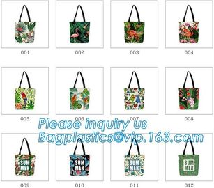 Canvas Cotton Natural Shopper Handle Rope Shoulder Tote Bag,Canvas Tote Rope Handle Drawstring Cotton Bag bagease packag supplier