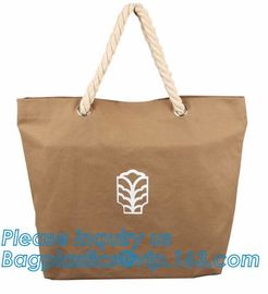 customized promotion gift waterproof clear pvc cotton rope handle beach tote bag transparent shopping bags bagease pac supplier