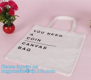 Promotional Ecological Handled Style Canvas Cotton Tote Bags For School Books,Eco white cotton canvas cotton rope handle supplier