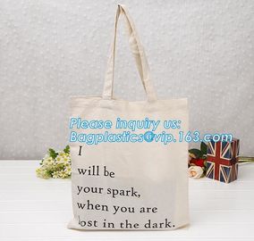 Promotional Ecological Handled Style Canvas Cotton Tote Bags For School Books,Eco white cotton canvas cotton rope handle supplier