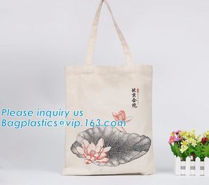 Promotional eco friendly natural handled organic cotton bag,cotton shopping bag,cotton tote bag,Printed Handled Style Co supplier