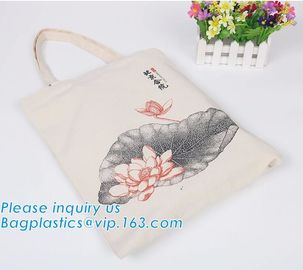 Promotional eco friendly natural handled organic cotton bag,cotton shopping bag,cotton tote bag,Printed Handled Style Co supplier