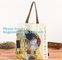 Lady Fashion Cotton Canvas Bag Rope Handle Tote Shopping Bag for Girls,printed rope handle cotton canvas tote bag bageas supplier