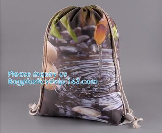 Eco-Friendly Reusable Drawstring Bag Natural Eco-Friendly Economical Cotton Canvas Drawstring Bag,Dust Cotton Shoe Bags supplier