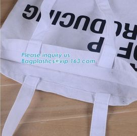 Handle shoulder dual use recyclable shopping cotton bag,Manufacturer custom-made 12oz white handled cotton canvas tote b supplier