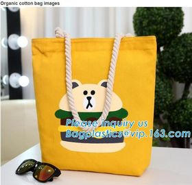 Wholesale white color letters series printing rough rope handle cotton canvas fabric foldable tote shopping bag bagplast supplier