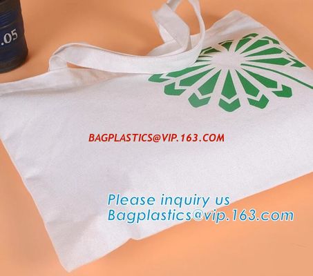 white cotton bag long handle cotton bags good for environment，promotional cotton shopping tote bag handle bag bagease supplier