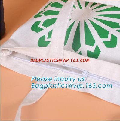 white cotton bag long handle cotton bags good for environment，promotional cotton shopping tote bag handle bag bagease supplier