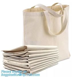 Promotional Logo Printed Custom Handle Shopping Canvas Cotton Tote Bag,Promotional Long handle silk printing logo soft c supplier