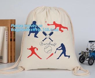 Organic Cotton Contracted Storage Cotton Drawstring Gym Bag,Eco friendly cotton drawstring bag small with custom logo de supplier