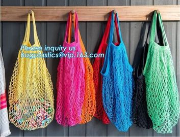 Reusable Grocery Market Cotton Net Shopping String Net Bag,Reusable grocery tote mesh shopping cotton net bag bagease supplier