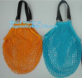 high quality reusable Cotton Mesh Net bag Shopping Tote Bag for foods and vegetable,Extra lightweight cotton net mesh ba supplier