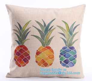 Wholesale creative double sided printing cheap cushions geometric deer custom cushion cover 50x50,applique work cushion supplier