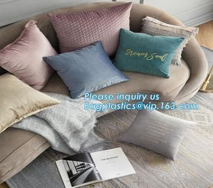 Latest design simple solid color pillow home decor cotton cushion cover,Cotton Embroidery Geometric Car Sofa Chair Bed T supplier